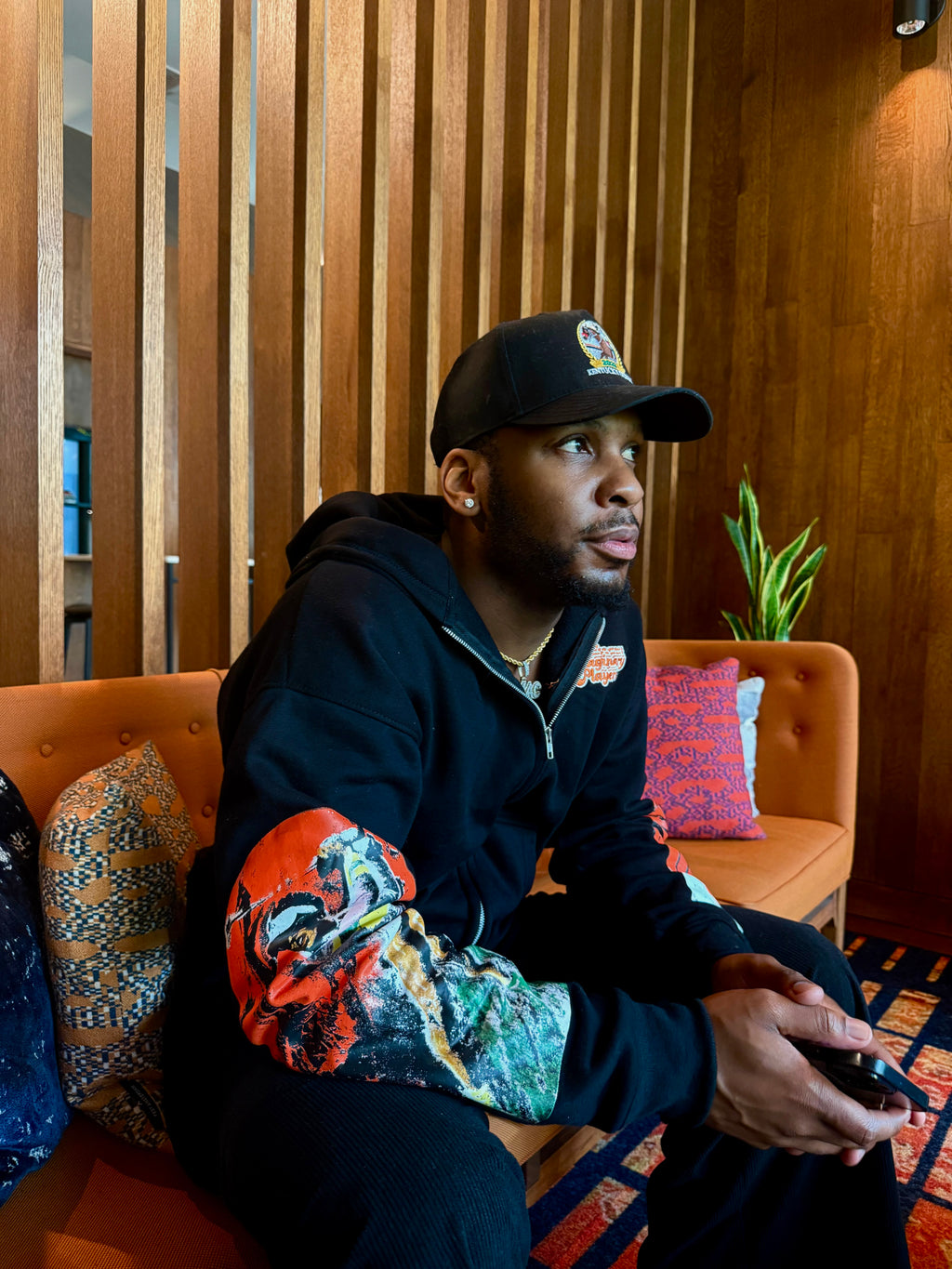 Orange Skies Zip Hoodie