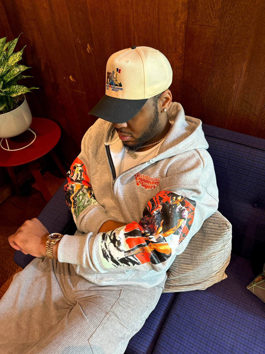 Orange Skies Zip Hoodie
