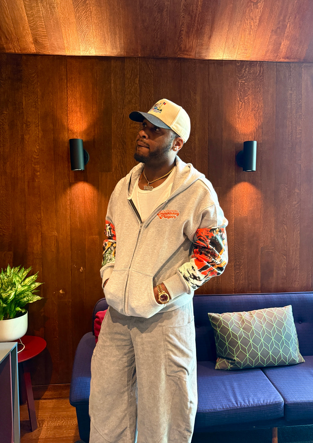 Orange Skies Zip Hoodie