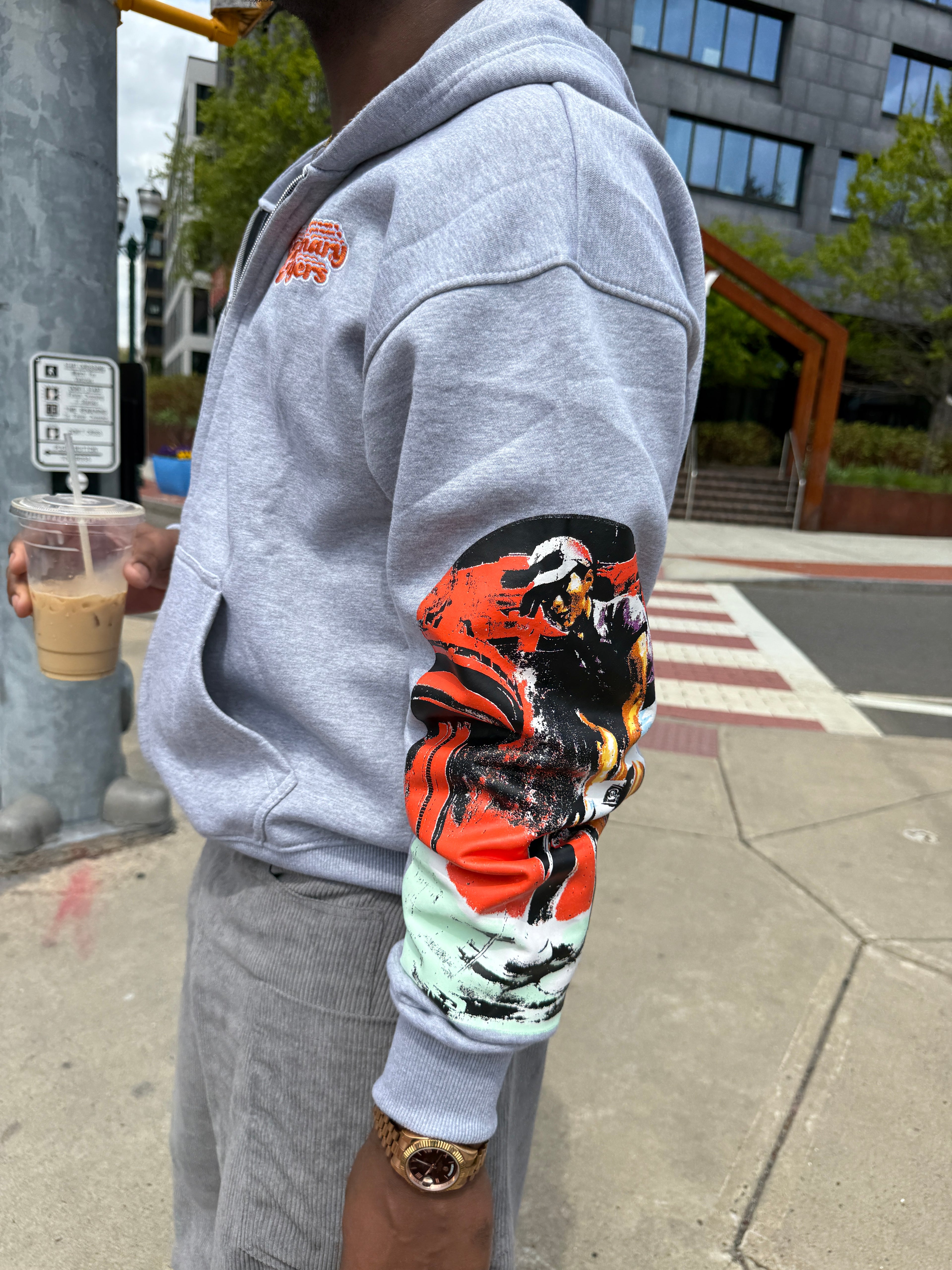 Orange Skies Zip Hoodie